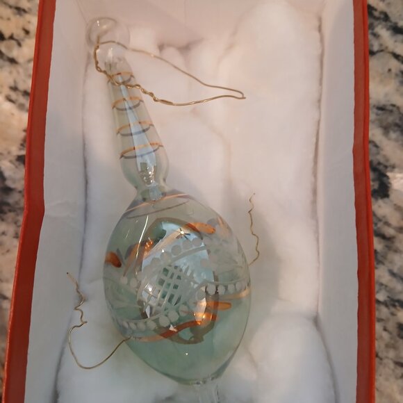 Hand Blown Vintage Egyptian Glass Christmas Ornaments - Picture 3 of 3